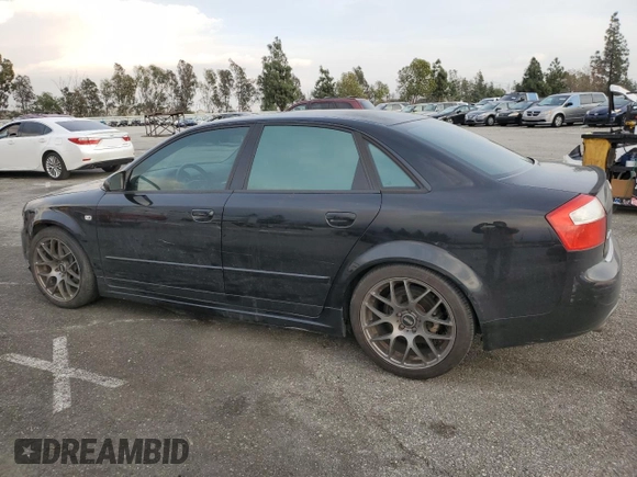 2003 Audi A4 1.8T with VIN WAULC68E03A292218, listed as a Copart auction lot 45030785 with 170,803 mi miles and Salvage Title. Bid and sale history available at carsss.com. Image 2.