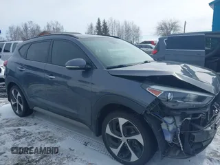 2017 Hyundai Tucson Limited with VIN KM8J3CA27HU307808, listed as a IAAI auction lot 41980342 with 91,669 mi miles. Bid and sale history available at carsss.com. Image 14.