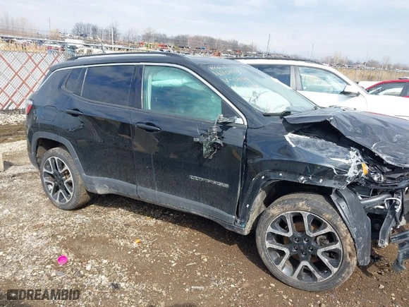 2018 Jeep Compass Limited with VIN 3C4NJDCB5JT200299, listed as a IAAI auction lot 41920241 with 122,217 mi miles. Bid and sale history available at carsss.com. Image 13.