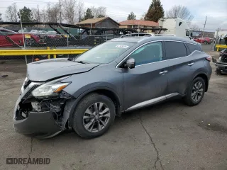 2015 Nissan Murano SL with VIN 5N1AZ2MH9FN207953, listed as a Copart auction lot 47143625 with 133,399 mi miles and Salvage Title. Bid and sale history available at carsss.com. Image 1.