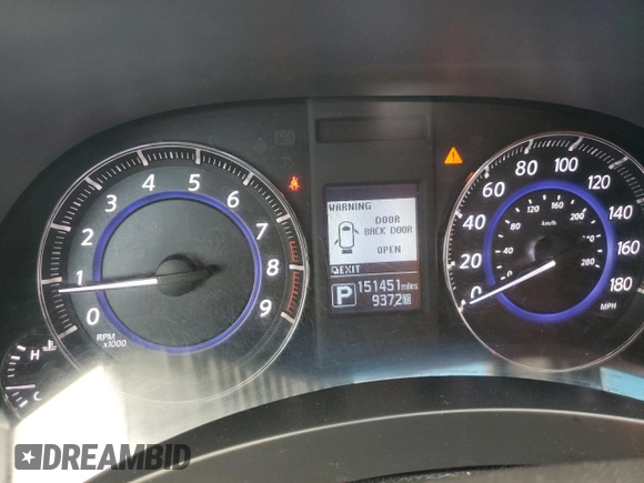 2017 Infiniti QX70 with VIN JN8CS1MW6HM415277, listed as a Copart auction lot 63038955 with 151,451 mi miles and Salvage title. Bid and sale history available at DreamBid. Image 9.