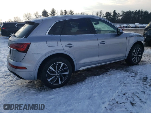 2021 Audi Q5 Prestige with VIN WA1CAAFY0M2108510, listed as a Copart auction lot 89382125 with 9,187 mi miles and Salvage Title. Bid and sale history available at carsss.com. Image 3.