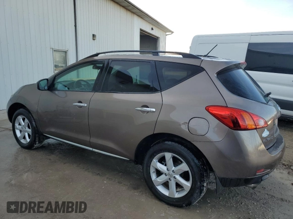 2009 Nissan Murano S with VIN JN8AZ18W09W202148, listed as a Copart auction lot 48741955 with 169,131 mi miles and Clean Title. Bid and sale history available at carsss.com. Image 2.