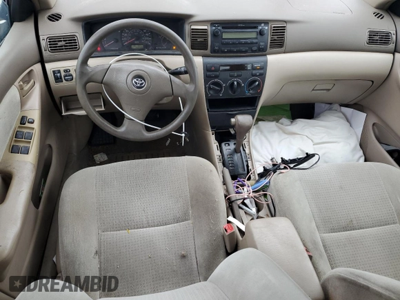 2007 Toyota Corolla CE with VIN 2T1BR32E87C806399, listed as a Copart auction lot 80735924 with 150,400 mi miles and Clean Title. Bid and sale history available at DreamBid. Image 8.