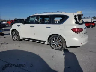 2013 Infiniti QX56 with VIN JN8AZ2NF1D9550803, listed as a Copart auction lot 45905775 with Not provided miles and Salvage title. Bid and sale history available at DreamBid. Image 2.
