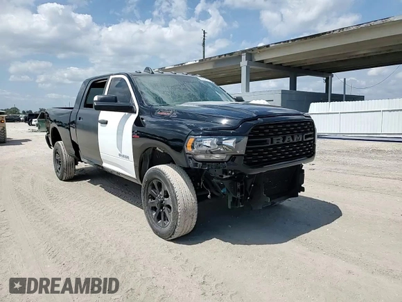 2022 Ram 2500 Big Horn with VIN 3C6UR5ML9NG144097, listed as a Copart auction lot 48206925 with 33,574 mi miles and Salvage title. Bid and sale history available at DreamBid. Image 14.