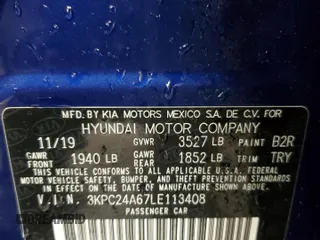2020 Hyundai Accent SE с VIN 3KPC24A67LE113408, выставлен на аукционе Copart как лот 55054215 с пробегом 72 843 миль миль и Списание • Salvage title. История ставок и продаж доступна на DreamBid. Изображение 13.