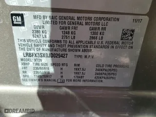 2018 Buick Envision Premium with VIN LRBFX3SX0JD029427, listed as a Copart auction lot 53663215 with 109,895 mi miles and Salvage Title. Bid and sale history available at carsss.com. Image 13.