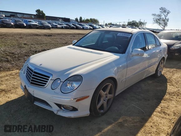 2009 Mercedes-Benz E-Class Sport 5.5L with VIN WDBUF72X59B371349, listed as a Copart auction lot 41536565 with 188,483 mi miles and Clean Title. Bid and sale history available at carsss.com. Image 1.