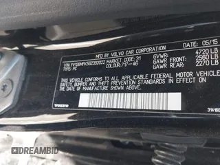2016 Volvo S60 T5 Drive-E Premier with VIN YV126MFK5G2392022, listed as a IAAI auction lot 41517580 with 71,229 mi miles. Bid and sale history available at carsss.com. Image 9.