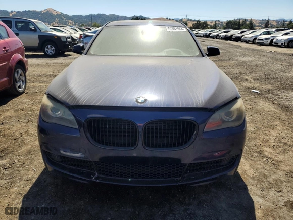 2009 BMW 7 Series 750i with VIN WBAKA83509CY35388, listed as a Copart auction lot 63561984 with 166,068 mi miles and Salvage Title. Bid and sale history available at carsss.com. Image 5.
