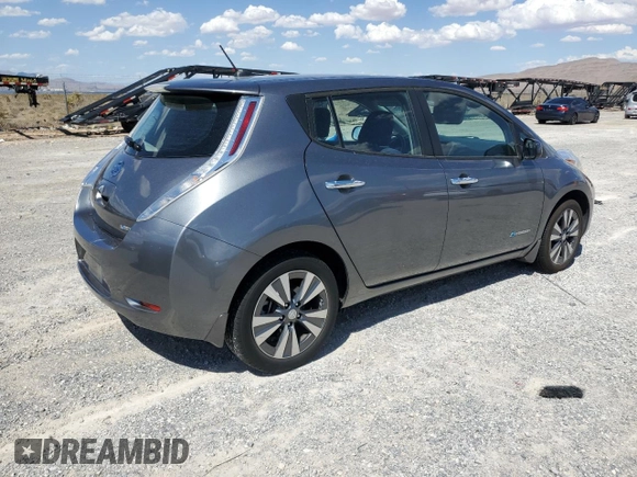 2015 Nissan LEAF SV with VIN 1N4AZ0CP1FC309007, listed as a Copart auction lot 63433853 with 75,480 mi miles. Bid and sale history available at carsss.com. Image 3.