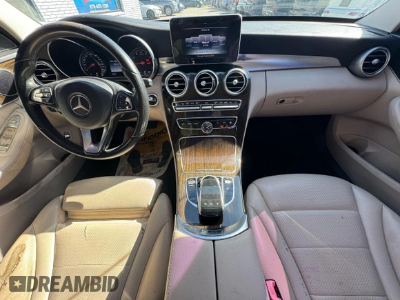 2016 Mercedes-Benz C 300 with VIN WDDWF4JB7GR150148, listed as a Copart auction lot 55195195 with 155,571 mi miles and Clean Title. Bid and sale history available at carsss.com. Image 9.