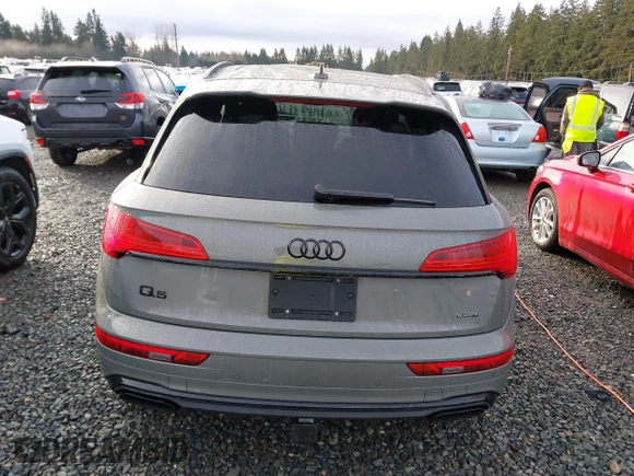 2023 Audi Q5 S line Prestige with VIN WA1F2AFY4P2121307, listed as a IAAI auction lot 41579550 with 13,869 mi miles. Bid and sale history available at carsss.com. Image 17.