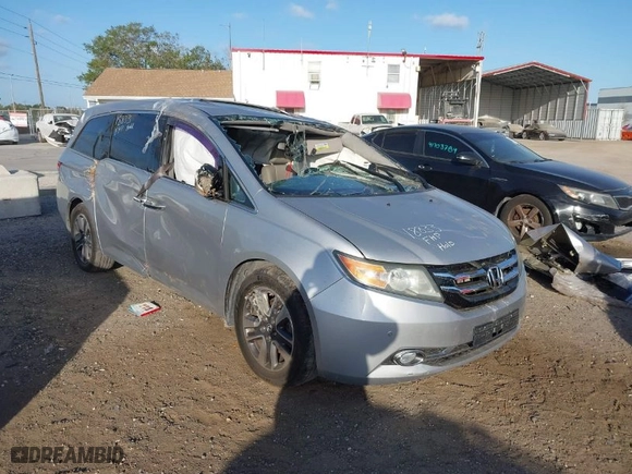 2015 Honda Odyssey Touring Elite with VIN 5FNRL5H97FB029133, listed as a IAAI auction lot 41787383 with 1 mi miles. Bid and sale history available at carsss.com. Image 1.