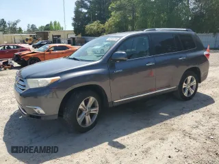 2012 Toyota Highlander Limited with VIN 5TDDK3EH5CS157343, listed as a Copart auction lot 54946205 with 146,654 mi miles and Salvage title. Bid and sale history available at DreamBid. Image 1.