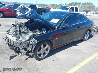 2012 Mercedes-Benz C-Class C 250 with VIN WDDGJ4HB5CF886767, listed as a IAAI auction lot 41753977 with 129,054 mi miles. Bid and sale history available at carsss.com. Image 2.