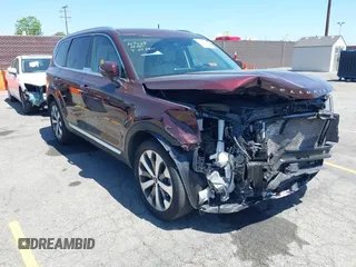 2022 Kia Telluride EX z VIN 5XYP34HC9NG265433, wystawiony jako IAAI lot #42276634 z przebiegiem 44 685 mil mil oraz . Historia ofert i sprzedaży dostępna na DreamBid. Obrazek 1.