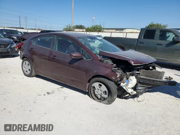 2017 Kia Forte LX with VIN 3KPFK4A78HE061980, listed as a Copart auction lot 73826684 with 154,686 mi miles and Salvage Title. Bid and sale history available at carsss.com. Image 4.