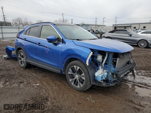 2022 Mitsubishi Eclipse Cross SE with VIN JA4ASWAA0NZ002398, listed as a Copart auction lot 46335975 with 76,116 mi miles and Salvage title. Bid and sale history available at DreamBid. Image 4.