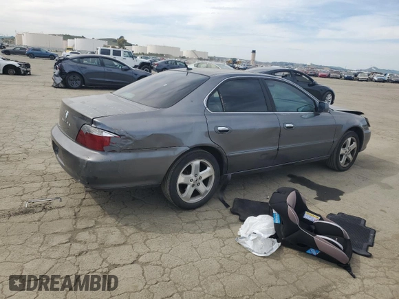 2003 Acura TL Type S w/Navigation System with VIN 19UUA56953A004997, listed as a Copart auction lot 48595595 with 201,470 mi miles and Salvage Title. Bid and sale history available at carsss.com. Image 3.