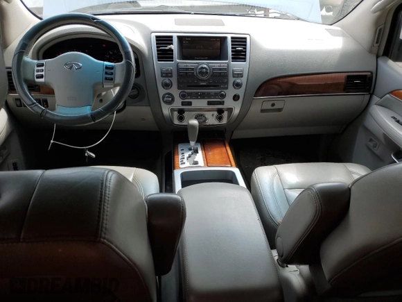 2008 Infiniti QX56 with VIN 5N3AA08C58N906100, listed as a Copart auction lot 51782595 with 268,502 mi miles and Salvage Title. Bid and sale history available at DreamBid. Image 8.