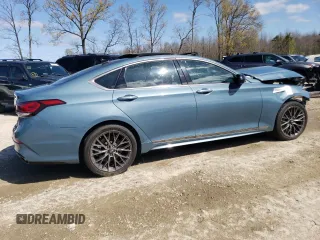 2018 Genesis G80 Sport z VIN KMHGN4JB9JU247868, wystawiony jako Copart lot #47442534 z przebiegiem 47 162 mil mil oraz Szkoda całkowita • Salvage title. Historia ofert i sprzedaży dostępna na DreamBid. Obrazek 3.