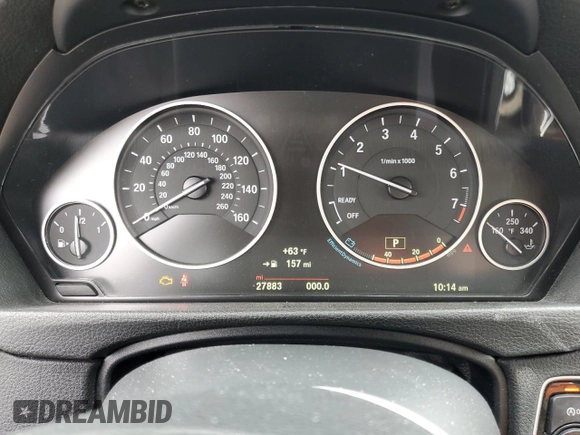 2015 BMW 4 Series 428i with VIN WBA4A5C59FGK15506, listed as a Copart auction lot 54249435 with 27,883 mi miles and Salvage title. Bid and sale history available at DreamBid. Image 9.
