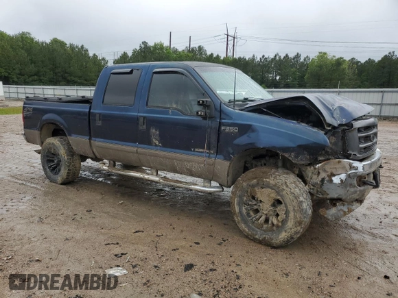 2002 Ford F-250 XL with VIN 1FTNW21F92ED31393, listed as a Copart auction lot 58253465 with 243,441 mi miles and Clean title. Bid and sale history available at DreamBid. Image 4.