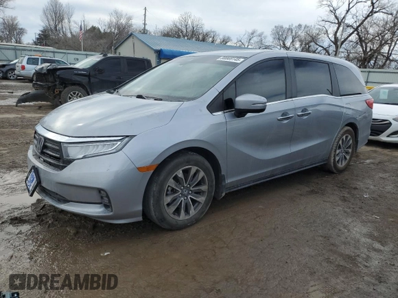 2021 Honda Odyssey EX-L with VIN 5FNRL6H77MB039727, listed as a Copart auction lot 88869145 with Not Provided miles and Salvage Title. Bid and sale history available at DreamBid. Image 1.