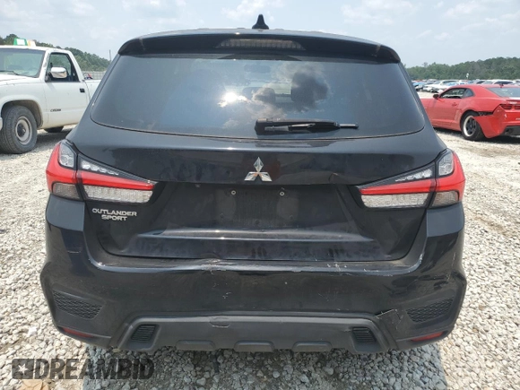 2020 Mitsubishi Outlander ES with VIN JA4AP3AU4LU017135, listed as a Copart auction lot 59336795 with 91,576 mi miles and Salvage title. Bid and sale history available at DreamBid. Image 6.