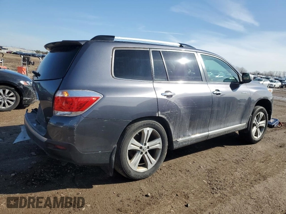 2013 Toyota Highlander Limited with VIN 5TDDK3EH5DS265771, listed as a Copart auction lot 49282335 with 214,748 mi miles and Salvage title. Bid and sale history available at DreamBid. Image 3.