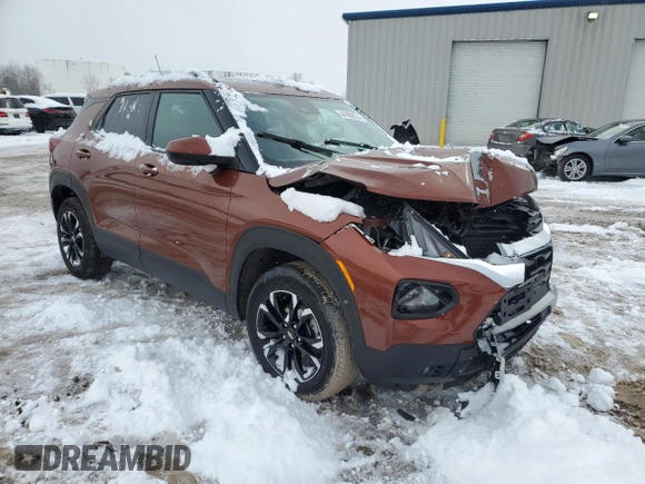 2021 Chevrolet TrailBlazer LT with VIN KL79MRSL2MB097054, listed as a Copart auction lot 44782874 with 18,116 mi miles and . Bid and sale history available at DreamBid. Image 4.