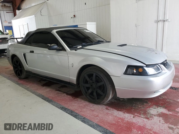2001 Ford Mustang Deluxe with VIN 1FAFP44491F257379, listed as a Copart auction lot 65048934 with 168,506 mi miles and Non Repairable. Bid and sale history available at carsss.com. Image 4.