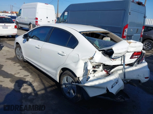 2014 Honda Civic LX z VIN 19XFB2F58EE235148, wystawiony jako IAAI lot #41861516 z przebiegiem 249 823 mil mil oraz . Historia ofert i sprzedaży dostępna na DreamBid. Obrazek 3.