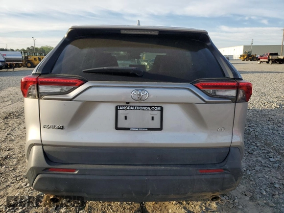 2020 Toyota RAV4 LE with VIN 2T3H1RFV6LC049907, listed as a Copart auction lot 50608605 with 45,296 mi miles and Salvage Title. Bid and sale history available at carsss.com. Image 6.