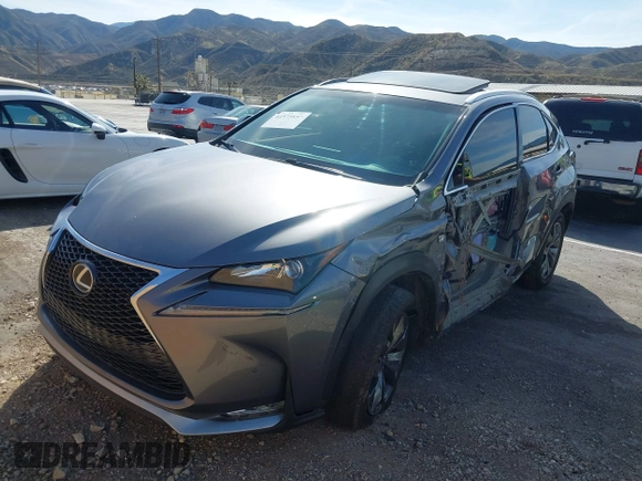 2016 Lexus NX 200t with VIN JTJYARBZ4G2046636, listed as a IAAI auction lot 41575857 with 158,548 mi miles. Bid and sale history available at carsss.com. Image 18.