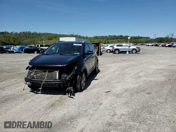 2015 Kia Sportage EX with VIN KNDPCCAC3F7712406, listed as a Copart auction lot 54839205 with 108,569 mi miles and Salvage title. Bid and sale history available at DreamBid. Image 14.