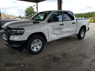2024 Ram 1500 Tradesman z VIN 1C6SRFGTXRN196165, wystawiony jako Copart lot #73377234 z przebiegiem 10 380 mil mil oraz Szkoda całkowita • Salvage title. Historia ofert i sprzedaży dostępna na DreamBid. Obrazek 1.