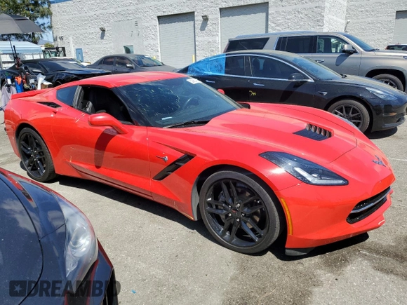 2019 Chevrolet Corvette 1LT with VIN 1G1YB2D73K5111639, listed as a Copart auction lot 50060404 with 24,787 mi miles and Salvage Title. Bid and sale history available at carsss.com. Image 4.
