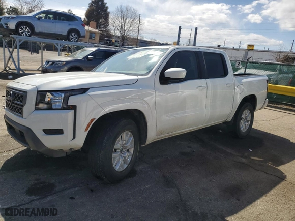 2023 Nissan Frontier SV with VIN 1N6ED1EK2PN654423, listed as a Copart auction lot 48721255 with 30,070 mi miles and Salvage Title. Bid and sale history available at carsss.com. Image 1.