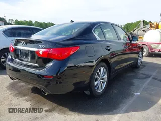 2017 Infiniti Q50 2.0t Premium with VIN JN1CV7AR5HM682126, listed as a IAAI auction lot 42065917 with 48,552 mi miles. Bid and sale history available at carsss.com. Image 4.