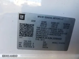 2019 Chevrolet Traverse RS with VIN 1GNERJKX2KJ208459, listed as a Copart auction lot 88147175 with 72,747 mi miles and Salvage Title. Bid and sale history available at carsss.com. Image 13.
