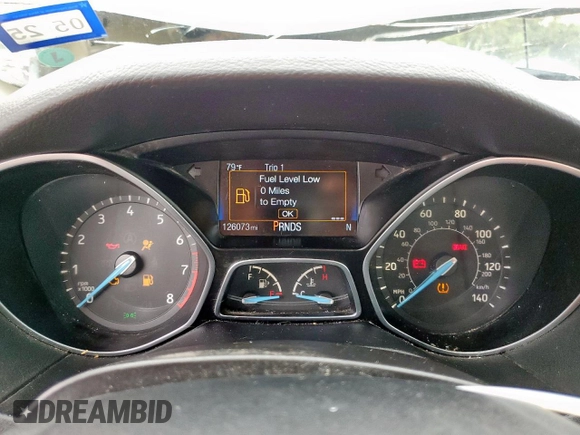 2016 Ford Focus SE with VIN 1FADP3F24GL407339, listed as a Copart auction lot 60744875 with 126,073 mi miles and Salvage title. Bid and sale history available at DreamBid. Image 9.