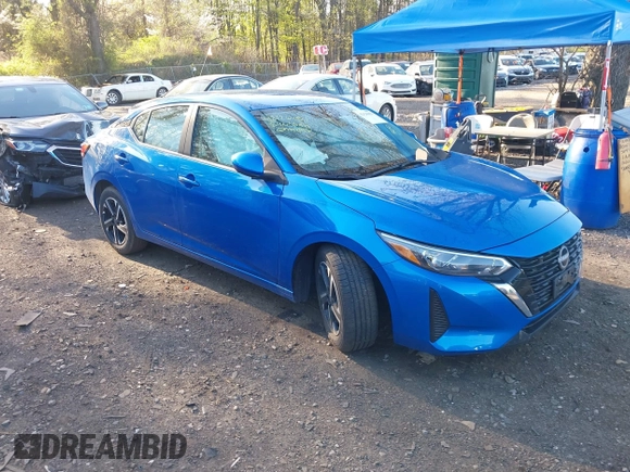 2024 Nissan Sentra SV with VIN 3N1AB8CV9RY345103, listed as a IAAI auction lot 42126051 with 15,702 mi miles and . Bid and sale history available at DreamBid. Image 1.