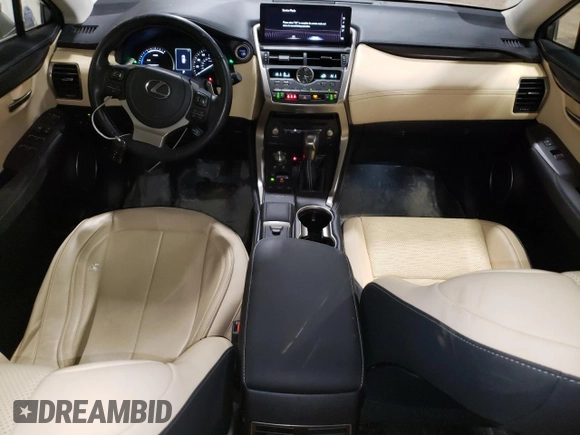 2021 Lexus NX 300h with VIN JTJGJRDZ3M2166206, listed as a Copart auction lot 51825955 with 11,399 mi miles and Salvage Title. Bid and sale history available at DreamBid. Image 8.