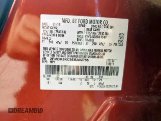 2014 Ford Edge Limited with VIN 2FMDK3KC9EBA02755, listed as a Copart auction lot 47131415 with 121,601 mi miles and Salvage Title. Bid and sale history available at carsss.com. Image 13.