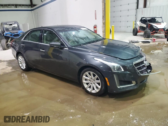 2014 Cadillac CTS Sedan RWD with VIN 1G6AP5SXXE0197759, listed as a Copart auction lot 46113405 with 91,427 mi miles and Non Repairable. Bid and sale history available at carsss.com. Image 4.