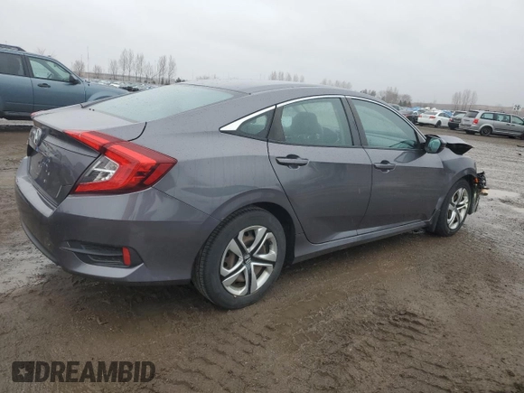 2016 Honda Civic Sedan LX with VIN 2HGFC2F59GH039001, listed as a Copart auction lot 52540465 with 289,943 mi miles and Salvage Title. Bid and sale history available at carsss.com. Image 3.