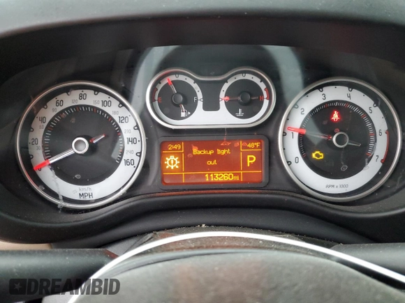 2014 FIAT 500L Lounge with VIN ZFBCFACH1EZ018158, listed as a Copart auction lot 44013195 with 113,260 mi miles and Clean Title. Bid and sale history available at DreamBid. Image 9.